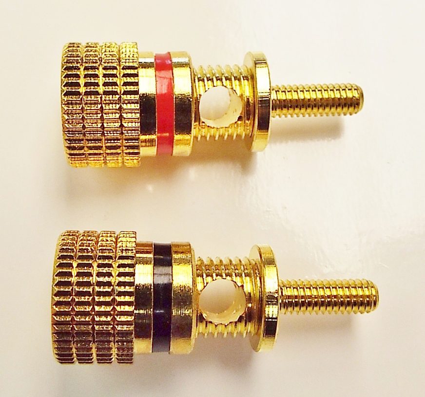 BP-402: Gold Binding Posts (1 pr)