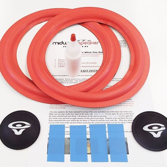 Lord Of Bass 10" Speaker Foam Surround Repair Kit For Cerwin Vega