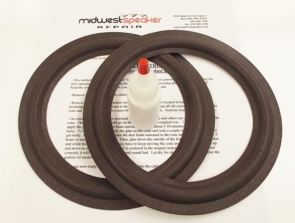 thumbnail image 2 of Infinity RS7 / RS7b / RS8 Speaker Refoam Kit – 8 Inch – MW Audio – Free Shipping 2 of 6
