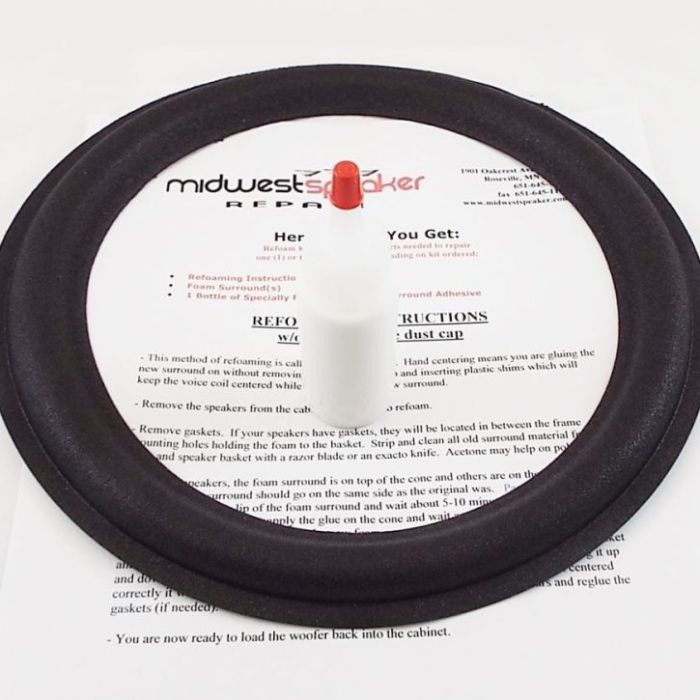 MW Audio Boston Acoustics A400 Speaker Refoam Kit – Includes Foam, Shims, And Dust Caps