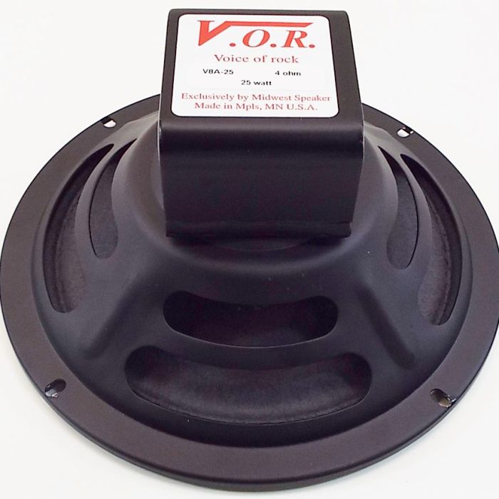 VOR V8A-25:  8″ Alnico Guitar Speaker