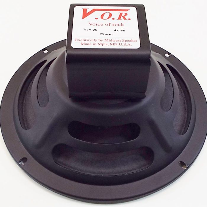 VOR V8A-25:  8 inch Alnico Guitar Speaker