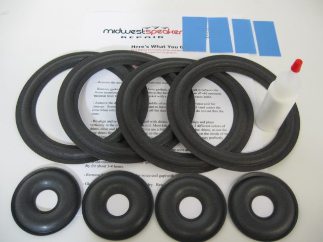 thumbnail image 2 of SS Audio FSK-6.5 Foam Edge Repair Kit For KEF 102/2 Speakers – 6.5 Inch Woofer (Pair) 2 of 3