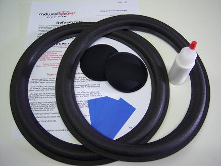 thumbnail image 2 of Acoustic Research AR9 Mid & Woofer Speaker Repair Kit – Shims & Dust Caps By MW Audio 2 of 5