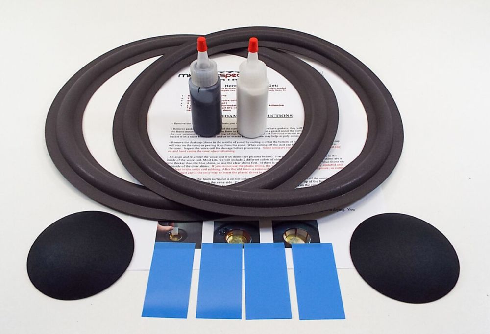 thumbnail image 2 of MW Audio Speaker Refoam Kit For JBL 4408, L40T, L60T, XPL140A 8-inch Woofer – Repair Foam Surround 2 of 2