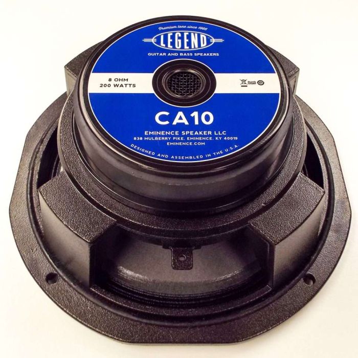 Eminence Legend CA10: 10″ Bass Guitar Speaker