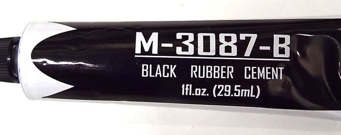 M-3087-B Tube of Black Speaker Repair Adhesive