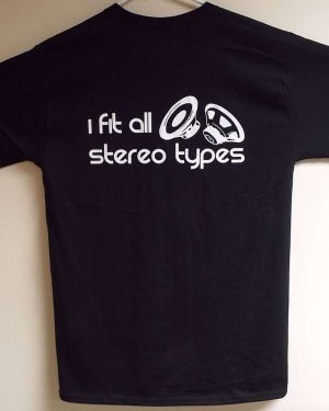 Midwest Speaker Repair 2 Sided Black T-Shirt (TS-3)