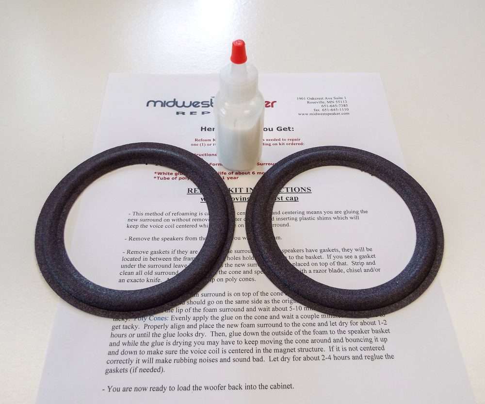 Refoaming speakers sales without shims
